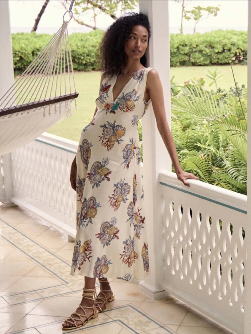 Doen Tatiana Dress Mer Botanique